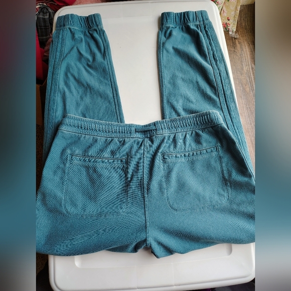 Athleta Farallón Jogger Pants Women's Teal Lace Up Cotton sz M. - Picture 10 of 17